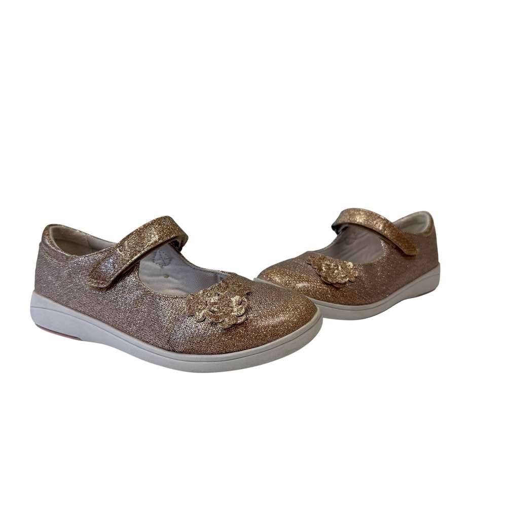 Stride Rite Girls' Holly-Adapt Dress Shoes Size 13.5 Rose Gold School Fancy